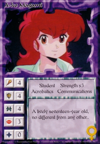 Scan of 'A-ko Magami' Ani-Mayhem card