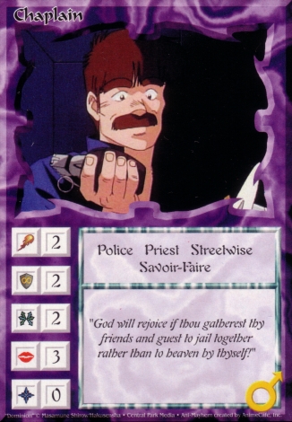 Scan of 'Chaplain' Ani-Mayhem card
