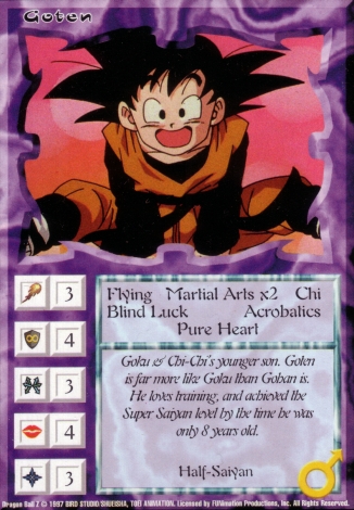 Scan of final 'Goten' Ani-Mayhem card