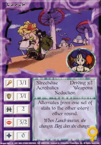 Scan of 'Lunch' Ani-Mayhem card