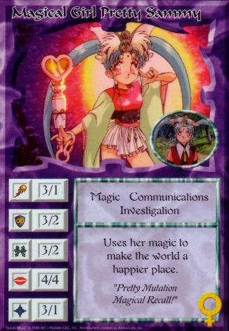 Scan of 'Magical Girl Pretty Sammy' Ani-Mayhem card