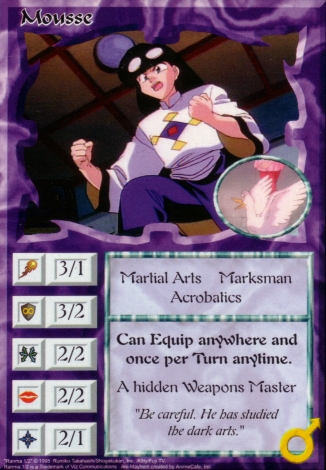 Scan of 'Mousse' Ani-Mayhem card