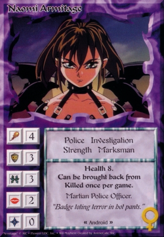 Scan of 'Naomi Armitage' Ani-Mayhem card