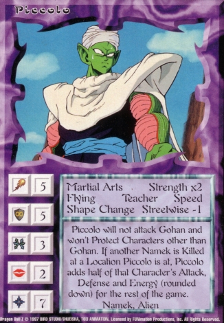 Scan of 'Piccolo' Ani-Mayhem card