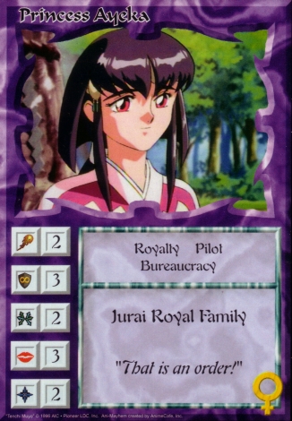 Scan of 'Princess Ayeka' Ani-Mayhem card