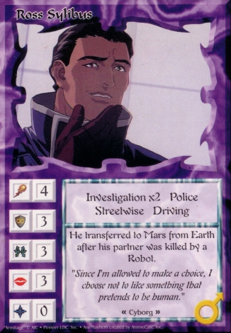 Scan of 'Ross Sylibus' Ani-Mayhem card