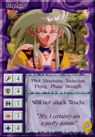 Scan of 'Ryoko' Ani-Mayhem card