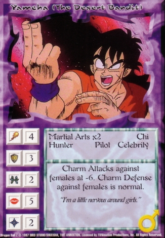 Scan of 'Yamcha (The Desert Bandit)' Ani-Mayhem card