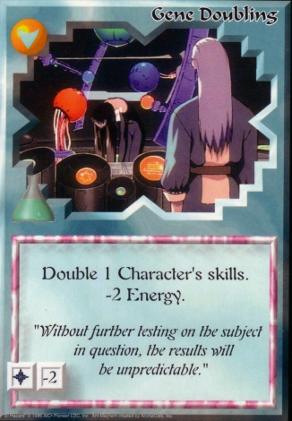 Scan of 'Gene Doubling' Ani-Mayhem card