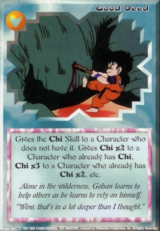 Scan of 'Good Deed' Ani-Mayhem card