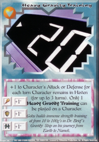 Scan of 'Heavy Gravity Training' Ani-Mayhem card