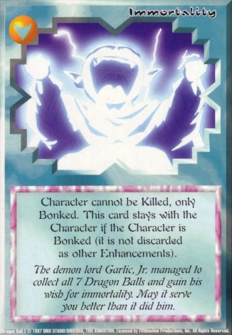 Scan of 'Immortality' Ani-Mayhem card
