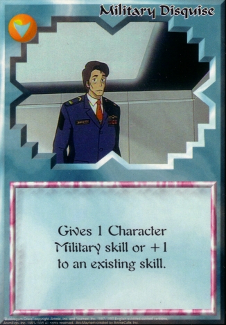 Scan of 'Military Disquise' Ani-Mayhem card