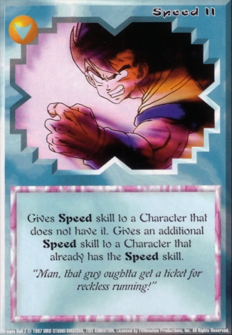 Scan of 'Speed II' Ani-Mayhem card
