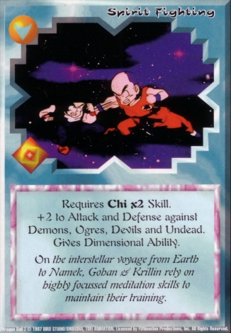 Scan of final 'Spirit Fighting' Ani-Mayhem card