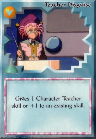 Scan of 'Teacher Disguise' Ani-Mayhem card