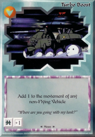 Scan of 'Turbo Boost' Ani-Mayhem card