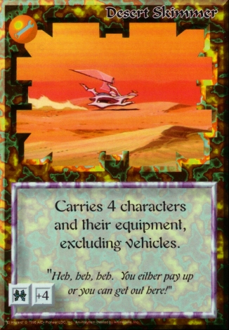 Scan of 'Desert Skimmer' Ani-Mayhem card
