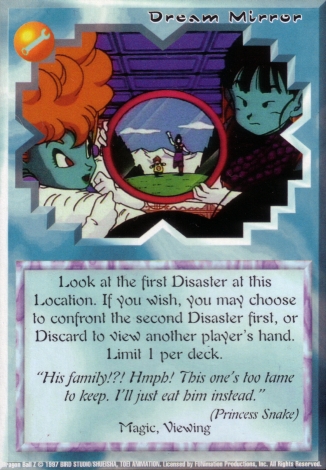 Scan of final 'Dream Mirror' Ani-Mayhem card