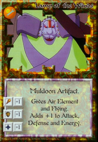 Scan of 'Lamp of the Winds' Ani-Mayhem card