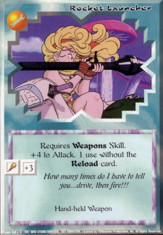 Scan of 'Rocket Launcher' Ani-Mayhem card