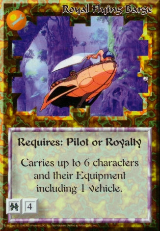 Scan of 'Royal Flying Barge' Ani-Mayhem card