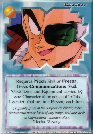 Scan of final 'Scouter' Ani-Mayhem card