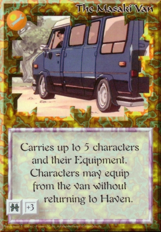 Scan of 'The Masaki Van' Ani-Mayhem card