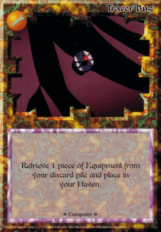 Scan of 'Tracer Bug' Ani-Mayhem card