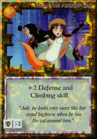 Scan of 'Ura, The Armor Cat' Ani-Mayhem card