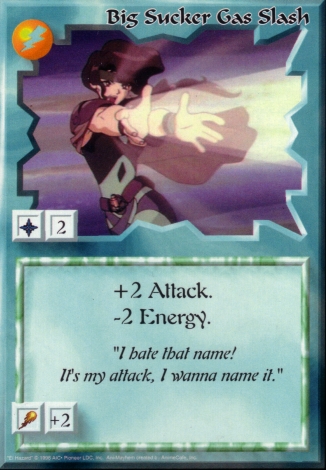 Scan of 'Big Sucker Gas Slash' Ani-Mayhem card