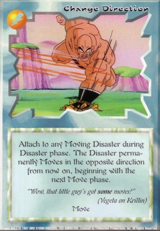 Scan of 'Change Direction' Ani-Mayhem card