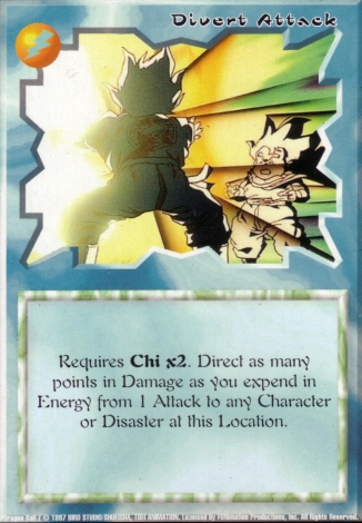 Scan of final 'Divert Attack' Ani-Mayhem card