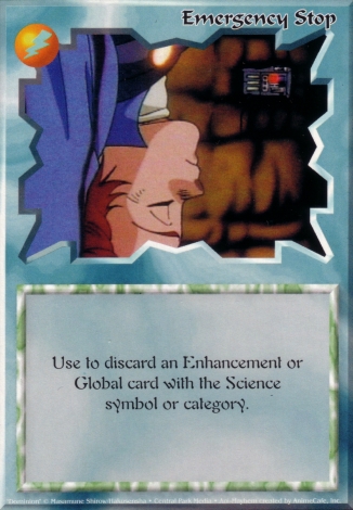 Scan of 'Emergency Stop' Ani-Mayhem card