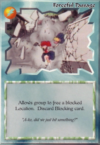 Scan of 'Forceful Passage' Ani-Mayhem card