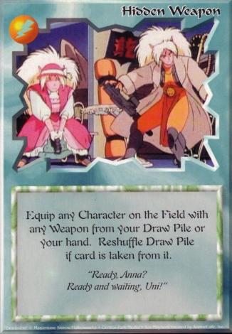 Scan of 'Hidden Weapon' Ani-Mayhem card