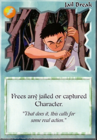 Scan of 'Jail Break' Ani-Mayhem card