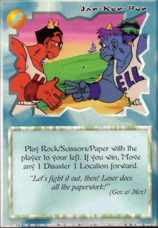 Scan of 'Jan-Ken-Pon' Ani-Mayhem card
