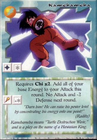 Scan of final 'Kamehameha' Ani-Mayhem card