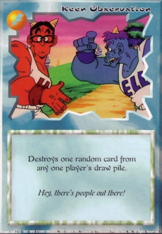 Scan of 'Keen Observation' Ani-Mayhem card