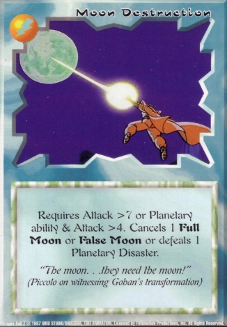 Scan of 'Moon Destruction' Ani-Mayhem card