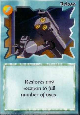 Scan of 'Reload' Ani-Mayhem card