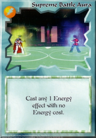 Scan of 'Supreme Battle Aura' Ani-Mayhem card