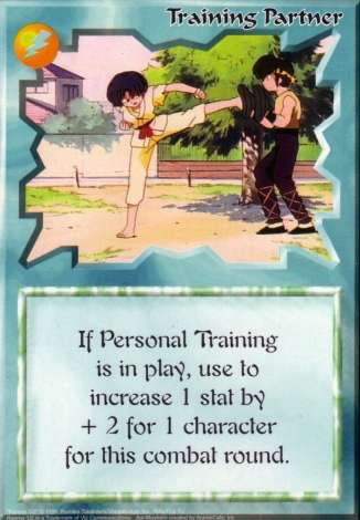 Scan of 'Training Partner' Ani-Mayhem card