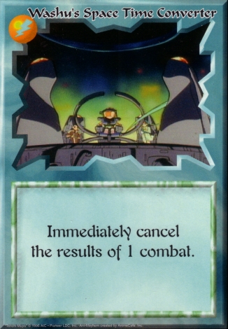 Scan of Washu's Space Time Converter Ani-Mayhem card