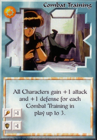 Scan of 'Combat Training' Ani-Mayhem card