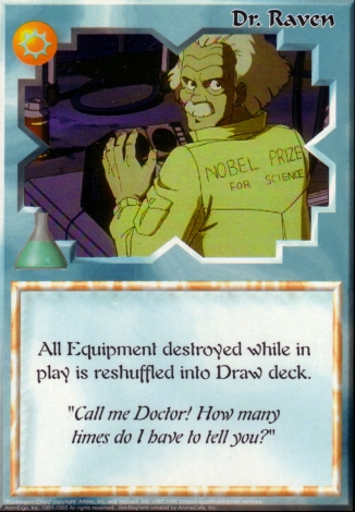 Scan of 'Dr. Raven' Ani-Mayhem card