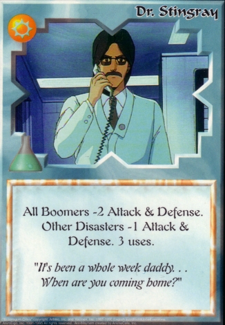 Scan of 'Dr. Stingray' Ani-Mayhem card
