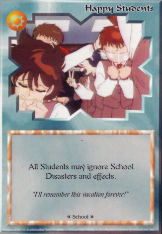 Scan of 'Happy Students' Ani-Mayhem card