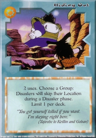 Scan of final 'Hiding Out' Ani-Mayhem card